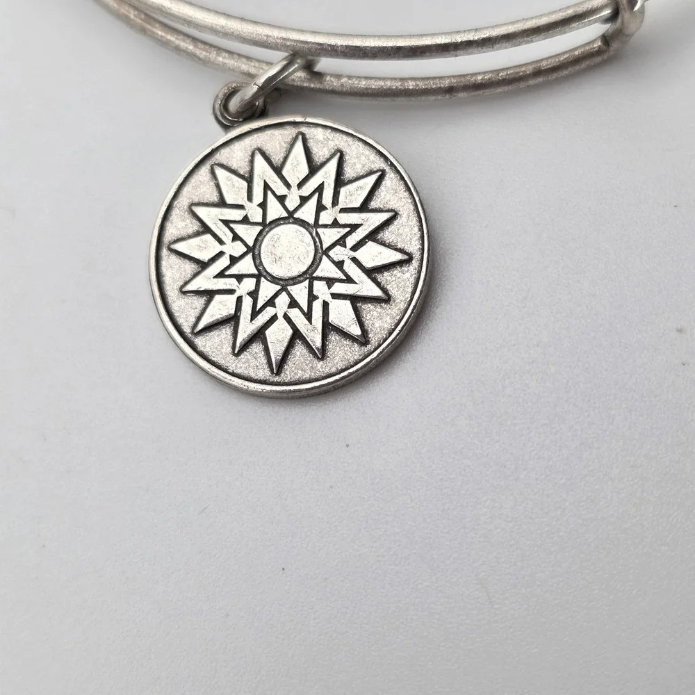 ALEX & ANI 'New Beginnings' Bracelet Charm Bangle Rafaelian Silver‎ Made In USA